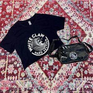 White Claw Crop Top & Fanny Pack